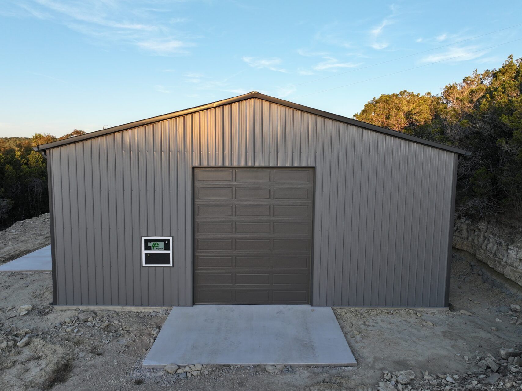 40x60 Wolfspan with Concrete for Truck Garage/Workshop in Marble Falls, TX. 40x60 Wolfspan with Concrete for Truck Garage/Workshop in Marble Falls, TX.