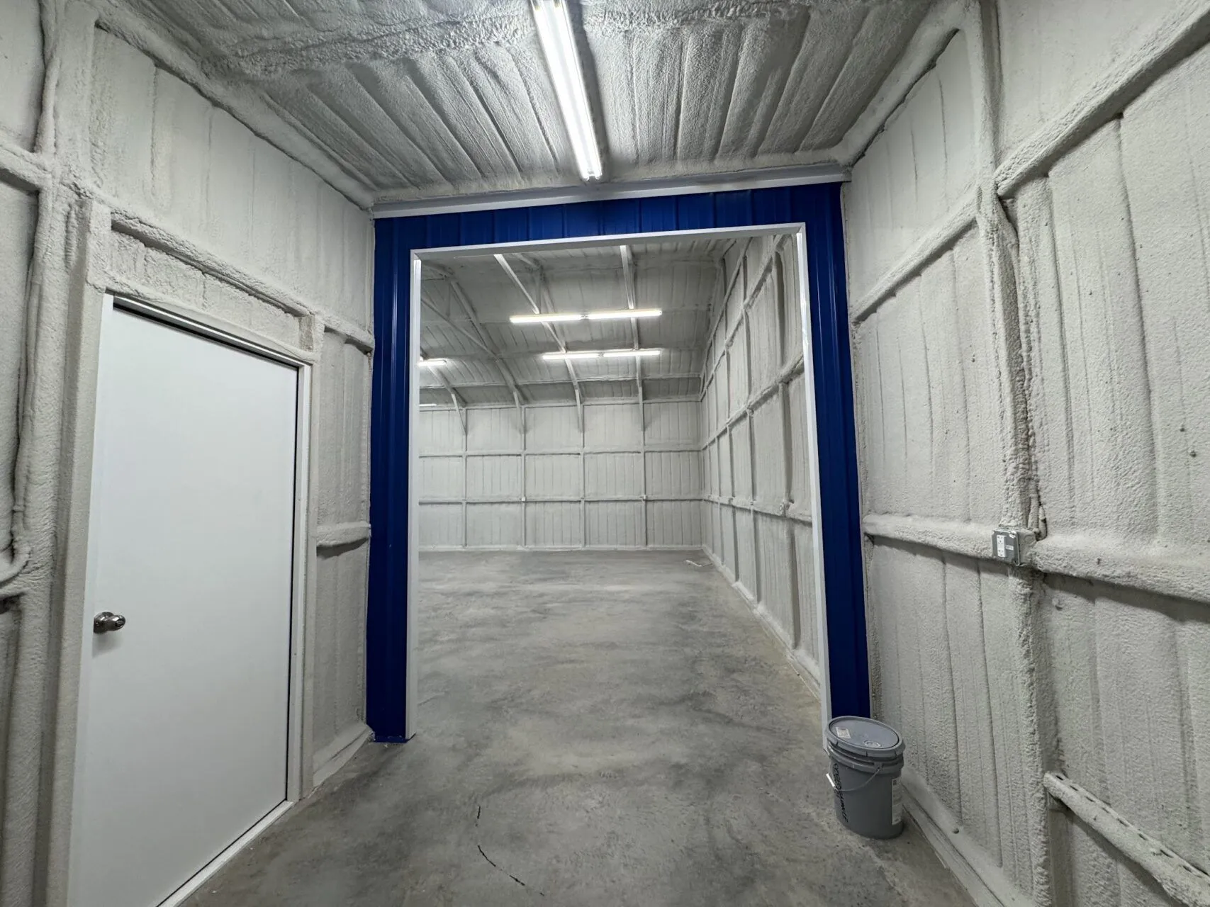 30x30 Tubular Metal Storage with Custom Lean-to in Fort Worth, TX. 30x30 Tubular Metal Storage with Custom Lean-to in Fort Worth, TX.