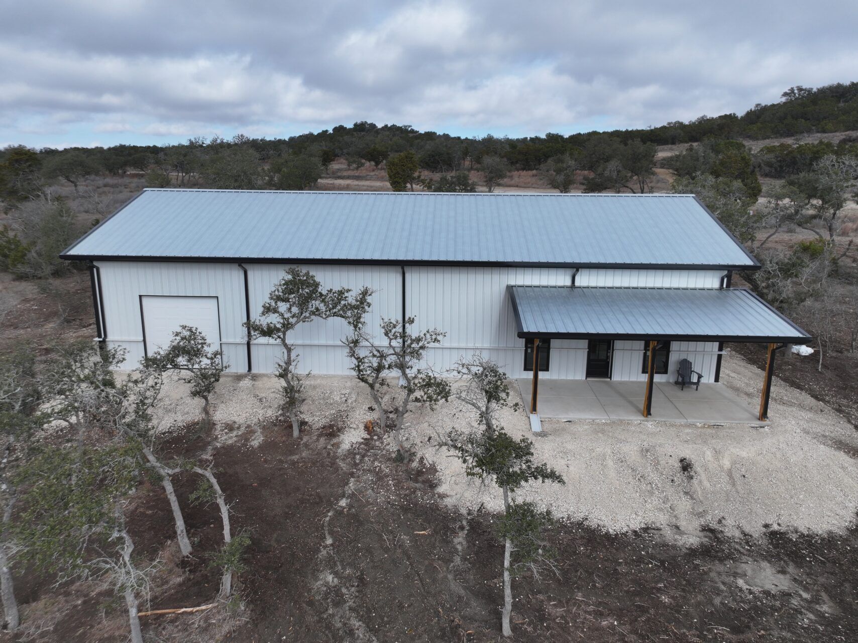40x80 Custom Steel RV Storage Building in Kerrville, TX.