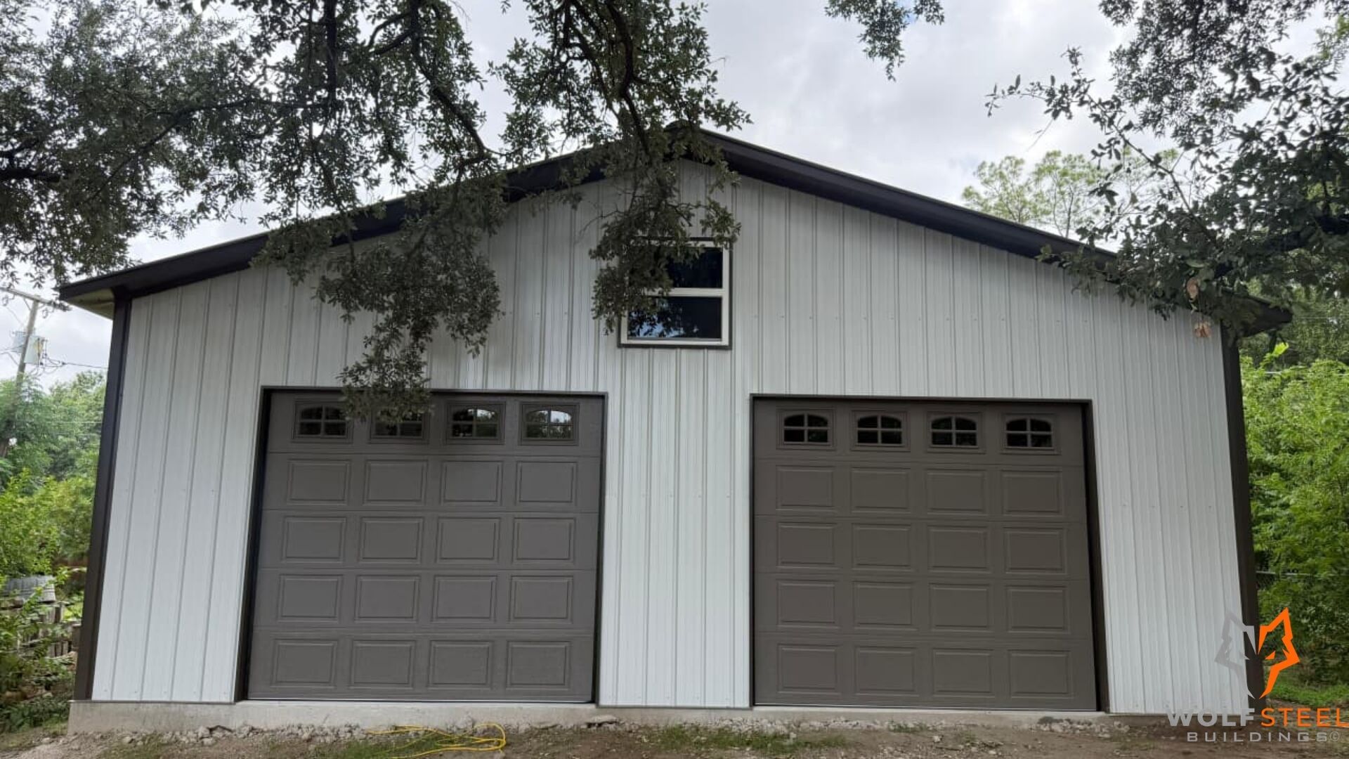30x25 Metal Storage with Garage Doors in Fort Worth, TX. 30x25 Metal Storage with Garage Doors in Fort Worth, TX.