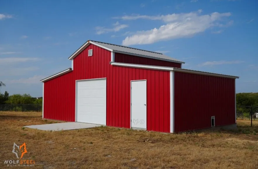 36x20 Texas Steel AG Barn in Weatherford, TX
