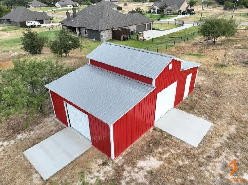 36x20 Texas Steel AG Barn in Weatherford, TX