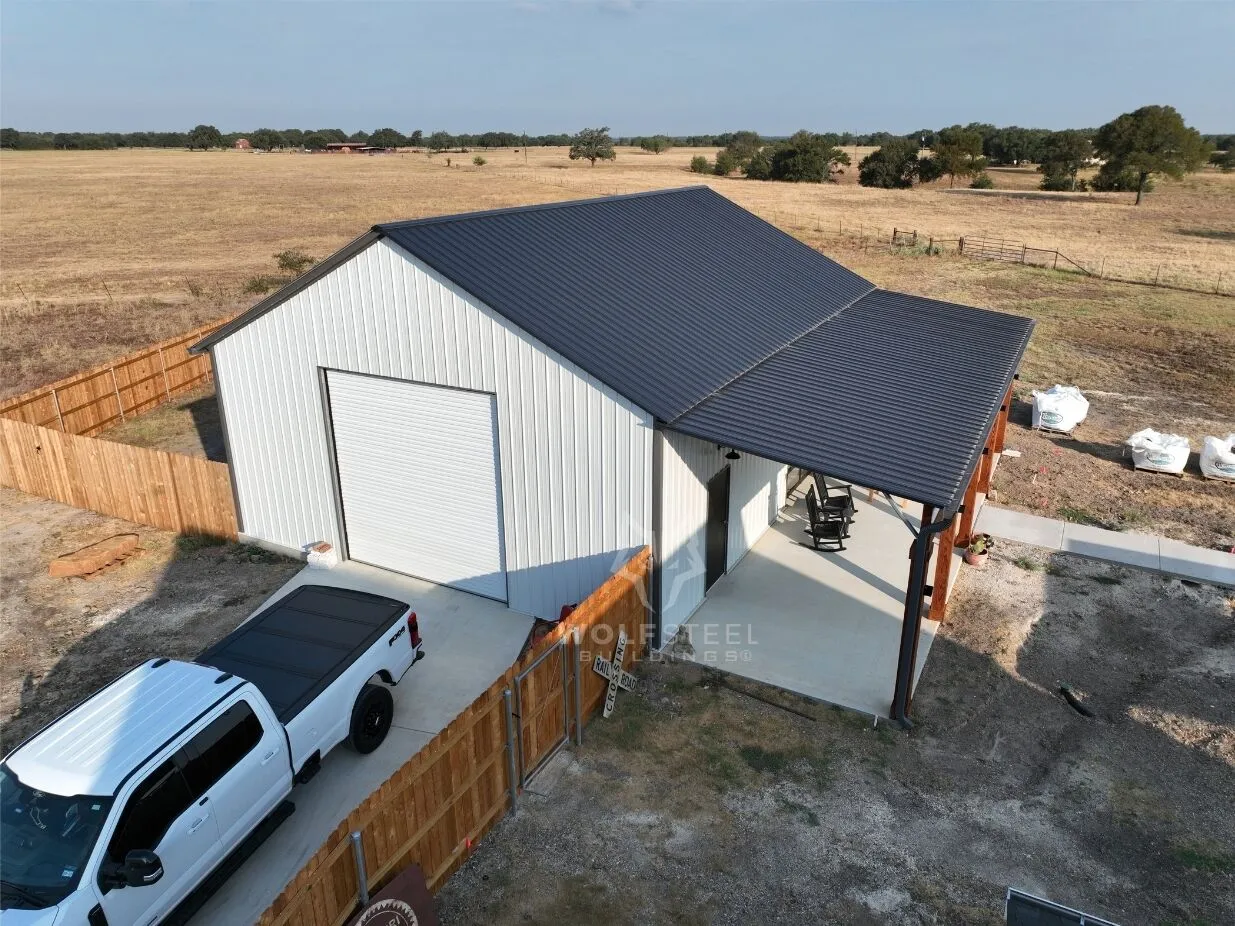 30x40 Metal Workshop, Storage, and Man Cave in Holland, TX