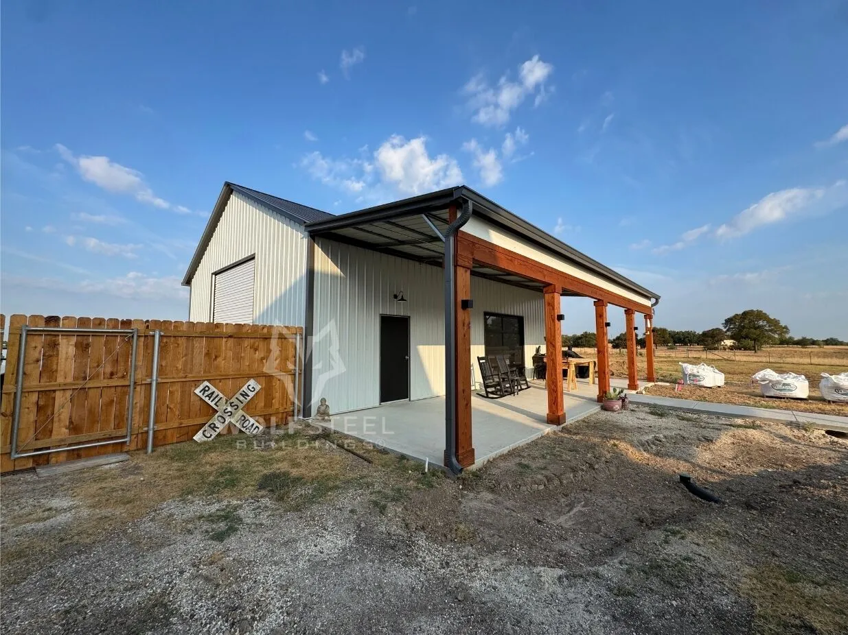 30x40 Metal Workshop, Storage, and Man Cave in Holland, TX