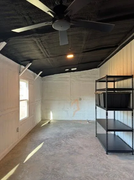 34x30 Black and White 2-Bay Metal Garage in Argyle, TX