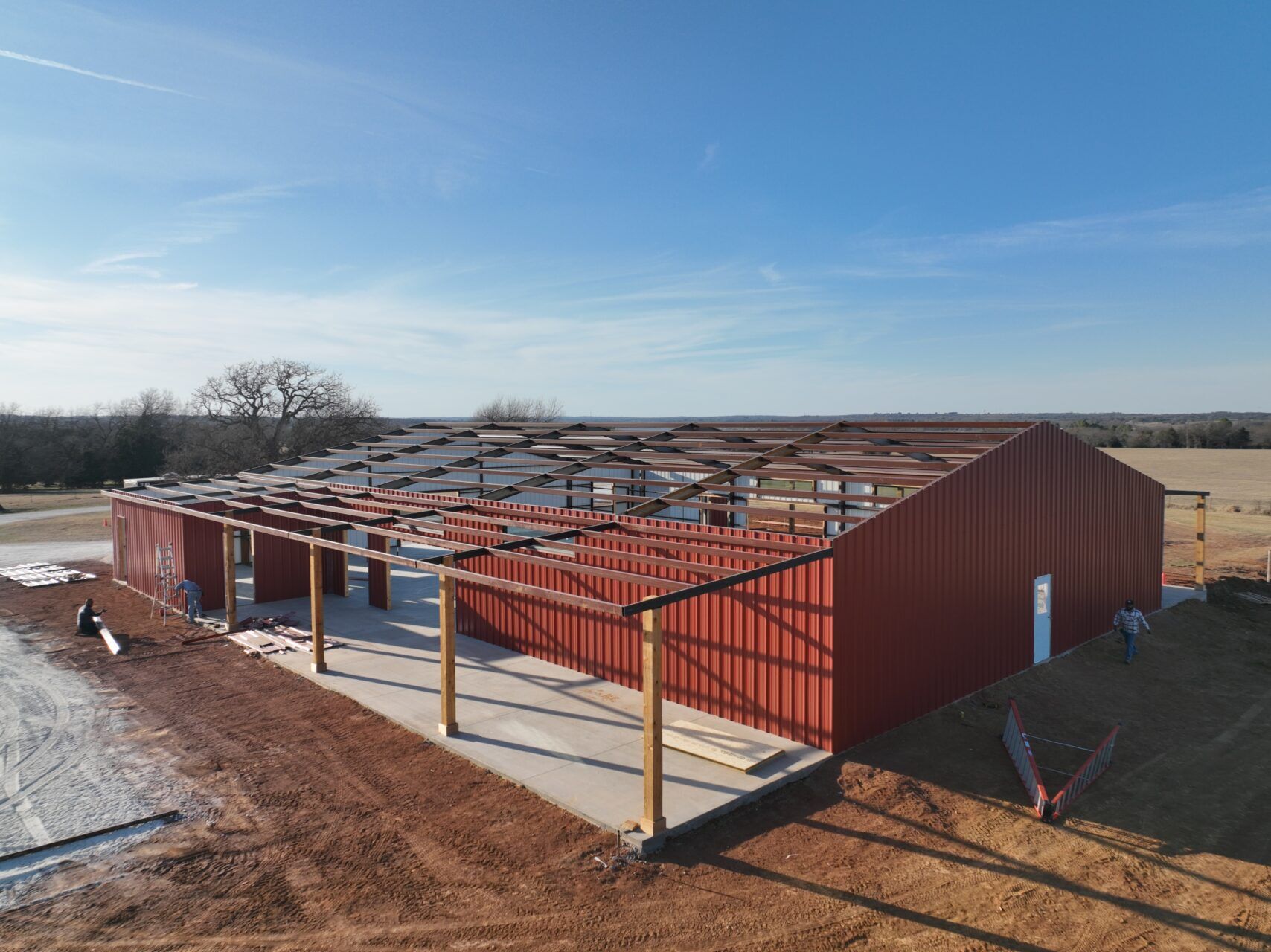 60x100 Red Iron Texas Metal Building (1) 60x100 Red Iron Texas Metal Building (1)