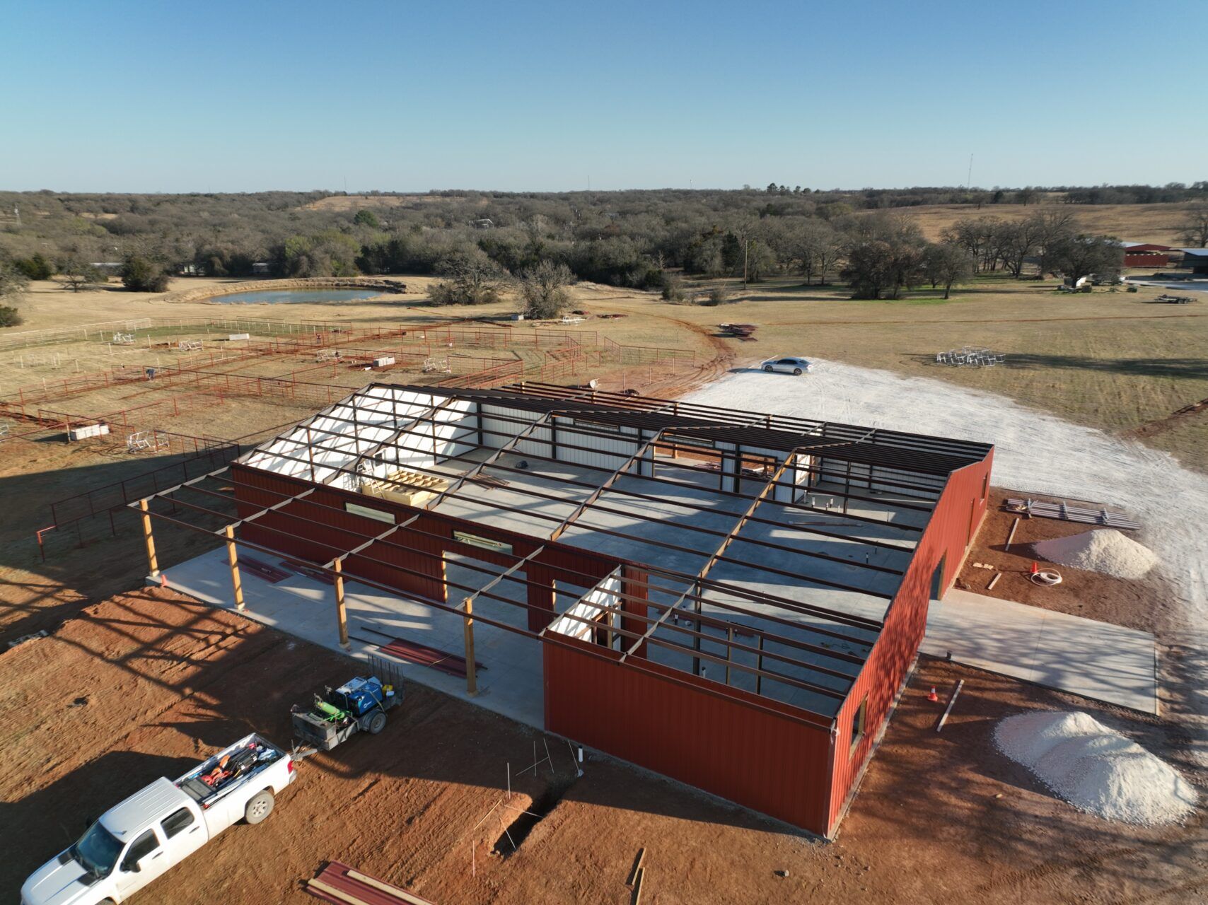 60x100 Red Iron Texas Metal Building (1) 60x100 Red Iron Texas Metal Building (1)