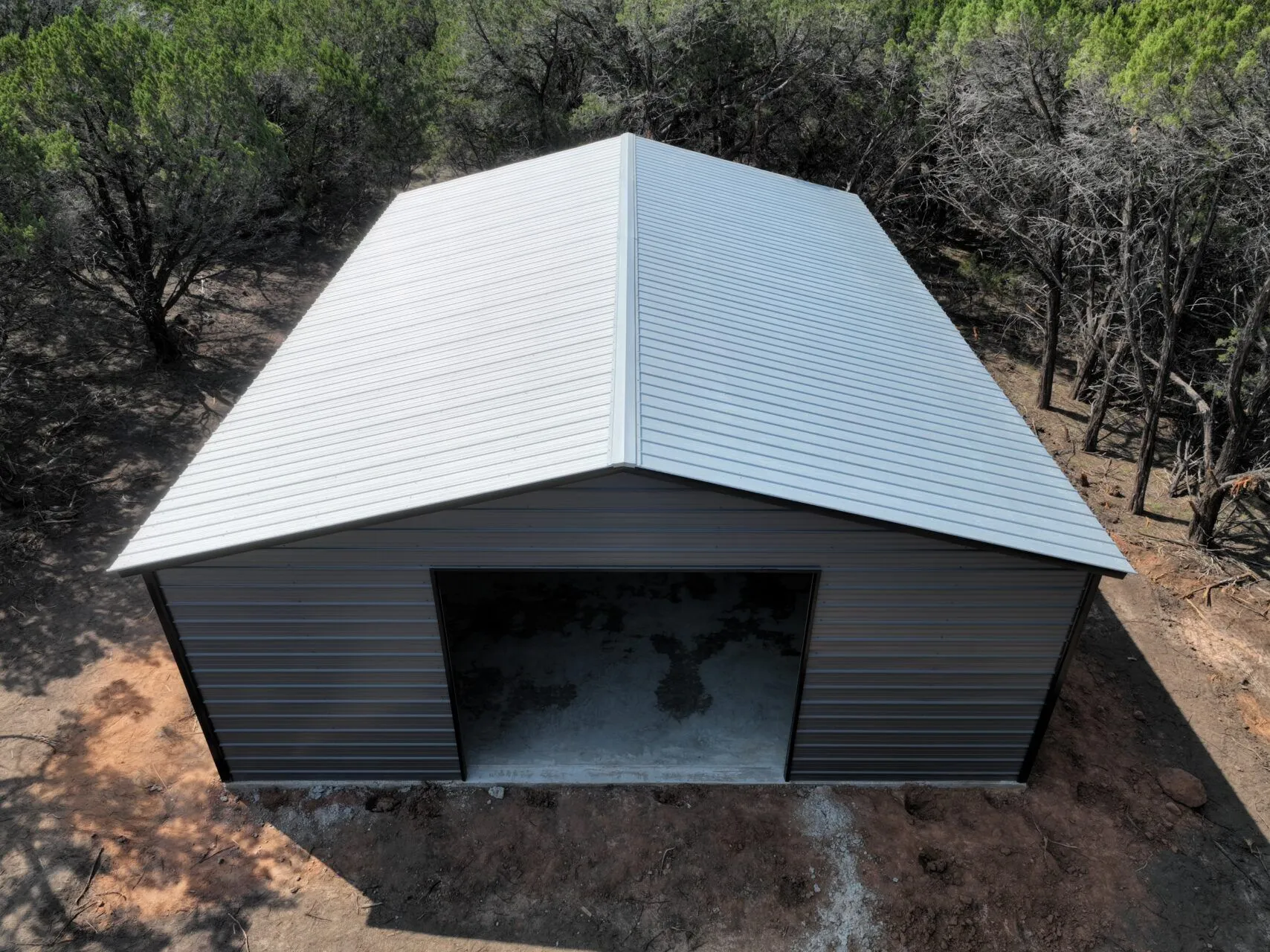 30x40 Metal Garage in Glen Rose, Texas 30x40-Metal-Garage-in-Glen-Rose-Texas