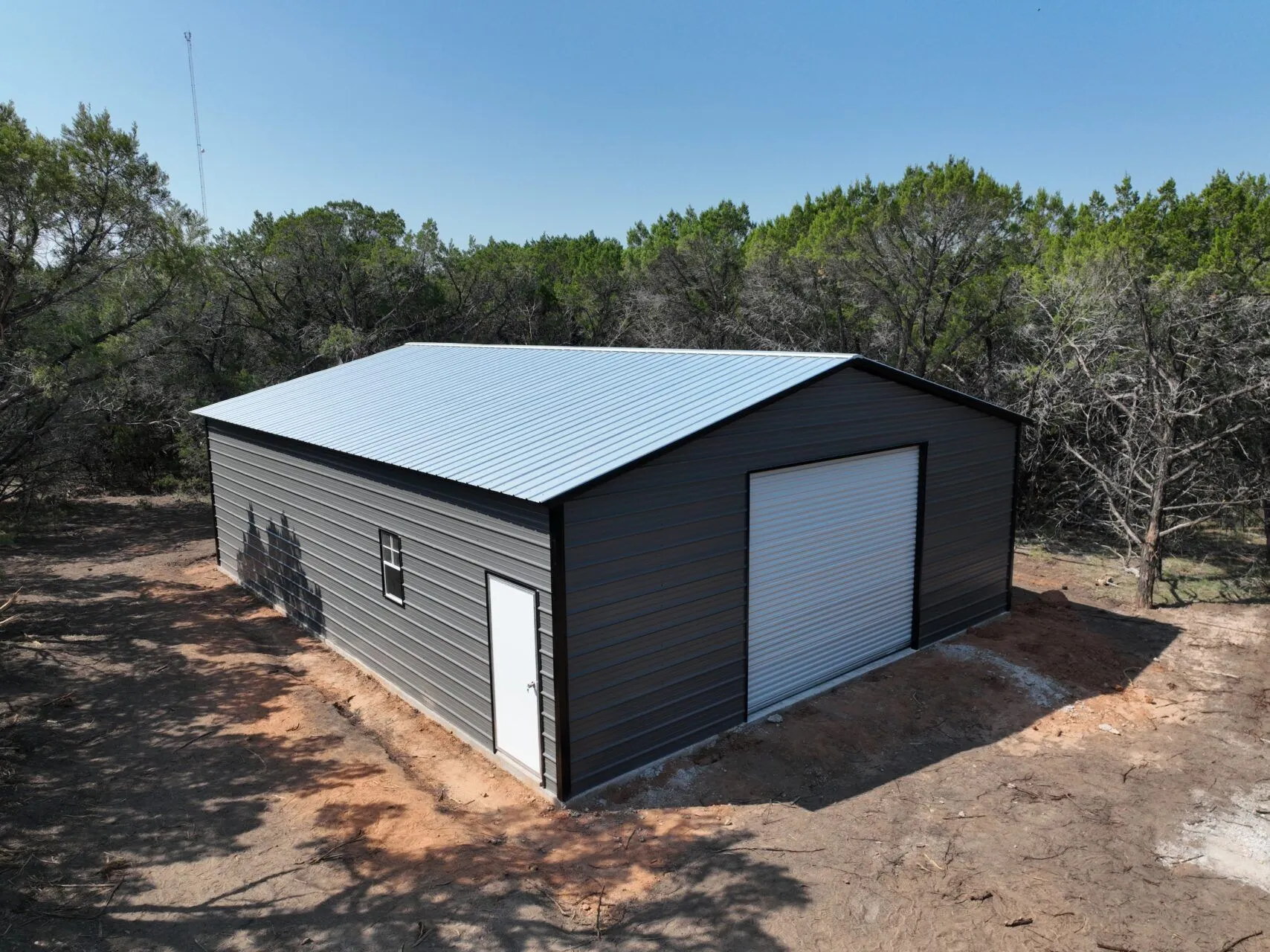 30x40 Metal Garage in Glen Rose, Texas 30x40 Metal Garage in Glen Rose, Texas (1)