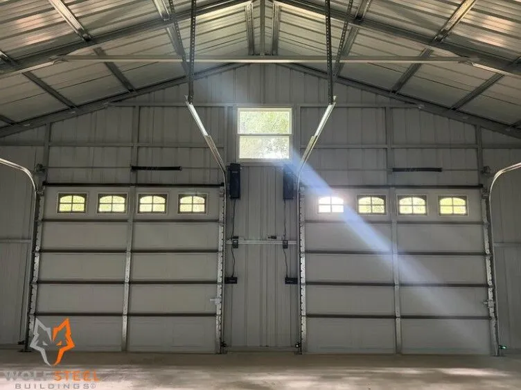 30x25 Metal Storage with Garage Doors in Fort Worth, TX. 30x25 Metal Storage with Garage Doors in Fort Worth, TX.