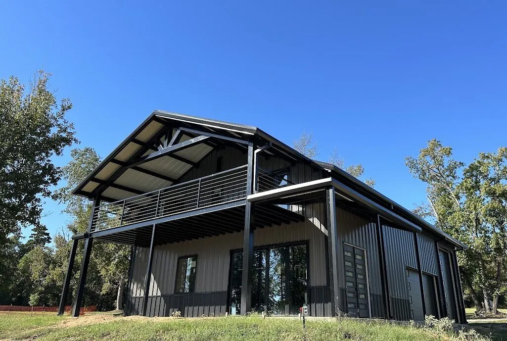 36x55 Black and Grey Red Iron Building 36x55 Black and Grey Red Iron Building