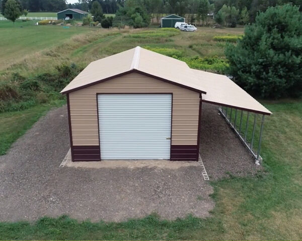 18x30 RV Carport with Lean-To in Wylie Texas