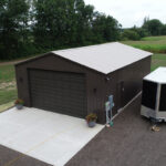 24x30 Steel Garage in Denton, Texas