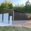 30x40 Metal Building Wainscot