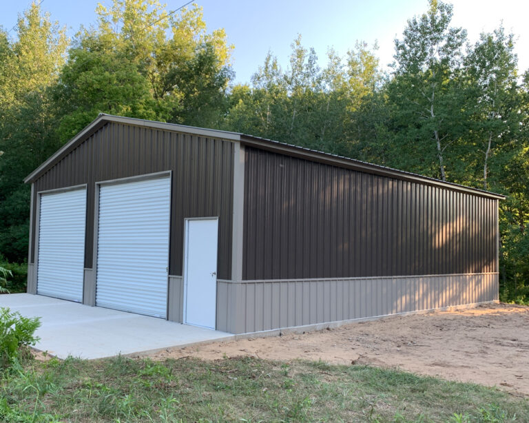 30x40 Metal Building Wainscot