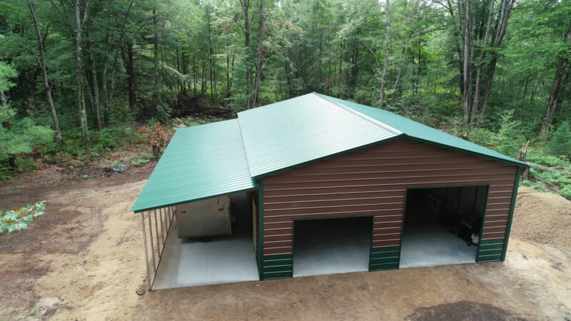 B2-30x40 Metal Barn | WolfSteel Buildings