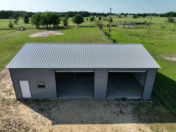 30x50 Steel Garage in Texas (1)