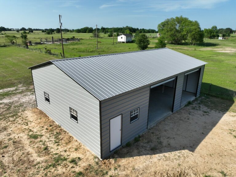 30x50 Steel Garage in Texas (1)