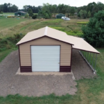 RV Metal Building with Lean To in Texas