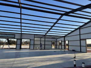 60x100 Red Iron Texas Metal Building (1)s