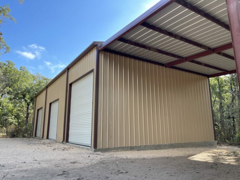 30x60-Weld-up-Metal-Building-in-Kingsbury-Texas