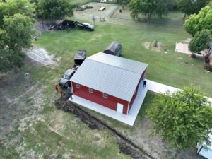 35x35 Texas Metal Building in Red Oaks Texas