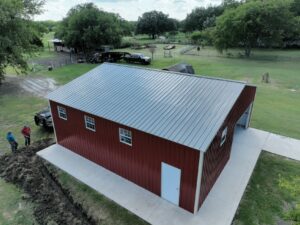 35x35 Texas Metal Building in Red Oaks Texas