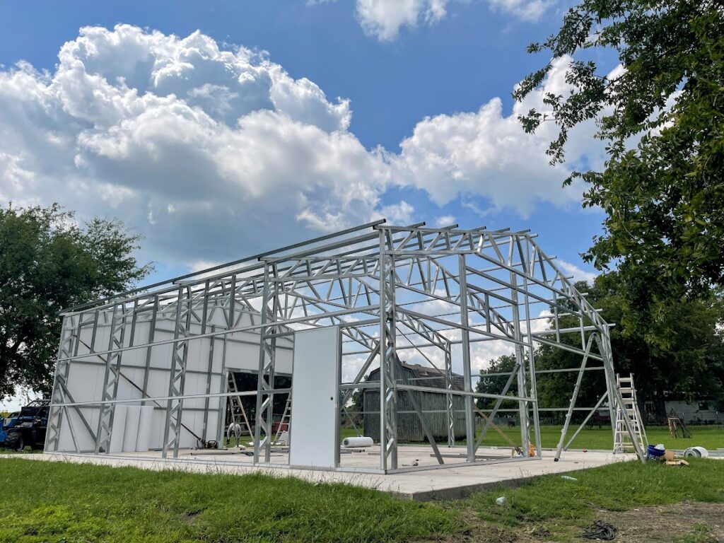 35x36 Tubular Metal Framing