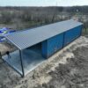 28x85 Red Iron Metal Building near Dallas, Texas
