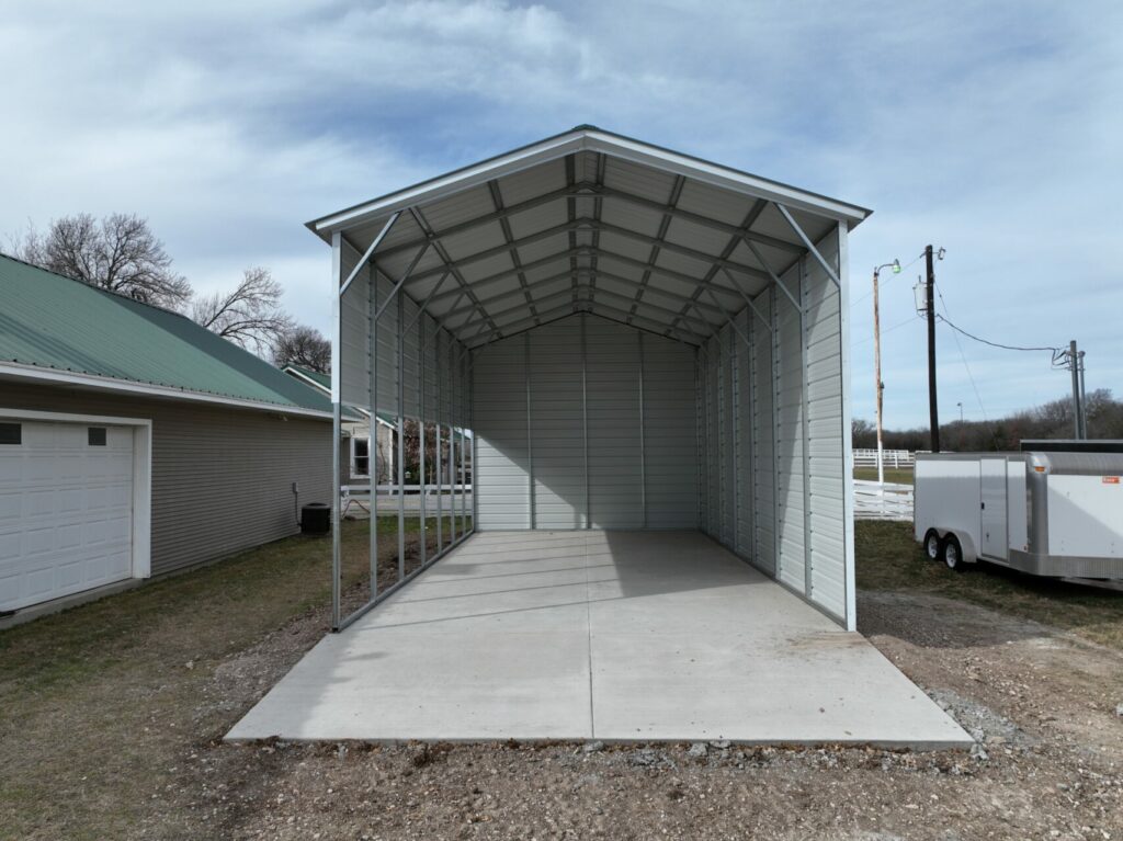 18x35 RV Metal Building in Fort Worth, Texas
