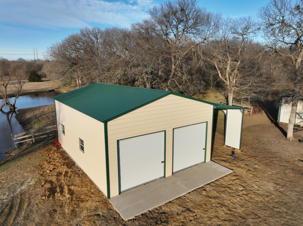 26x35 Metal Building in Aubrey, TX