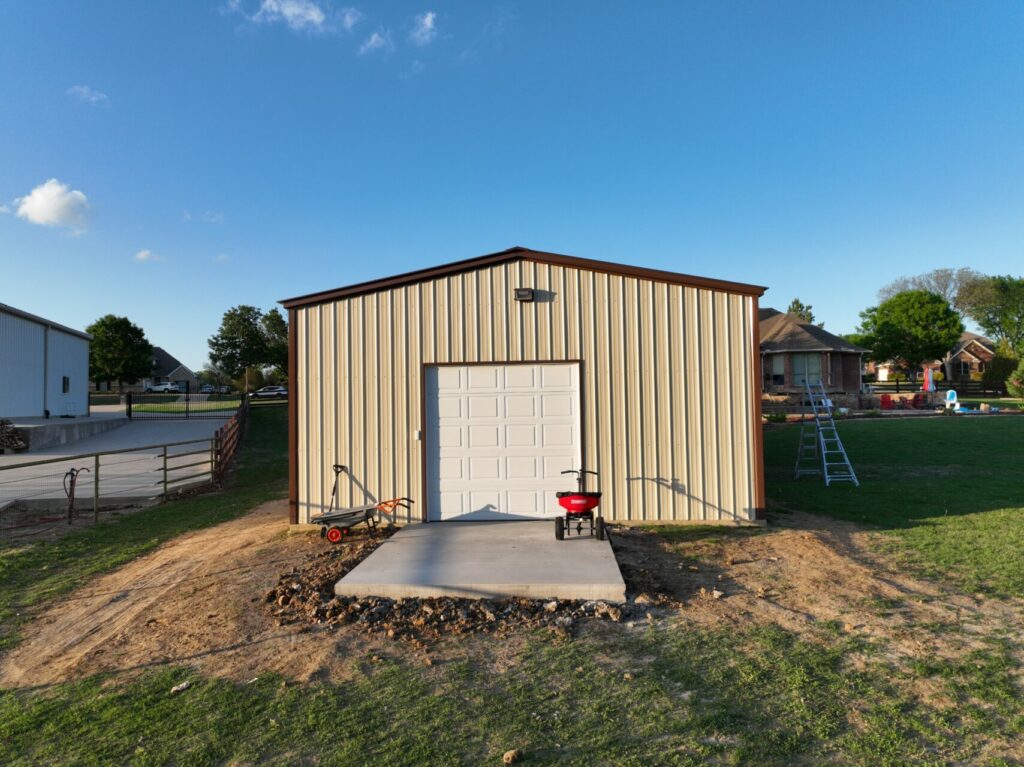 24x45 Tubular Metal Building in Denton, Texas 76208