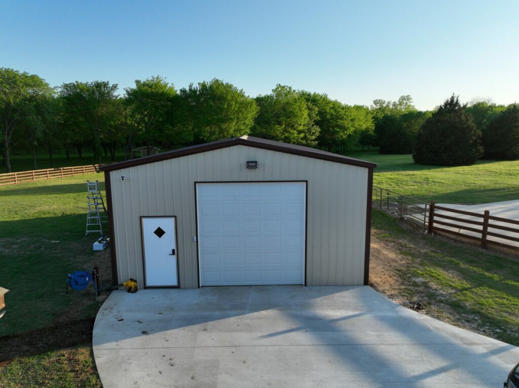 24x45 Tubular Metal Building in Denton, Texas 76208