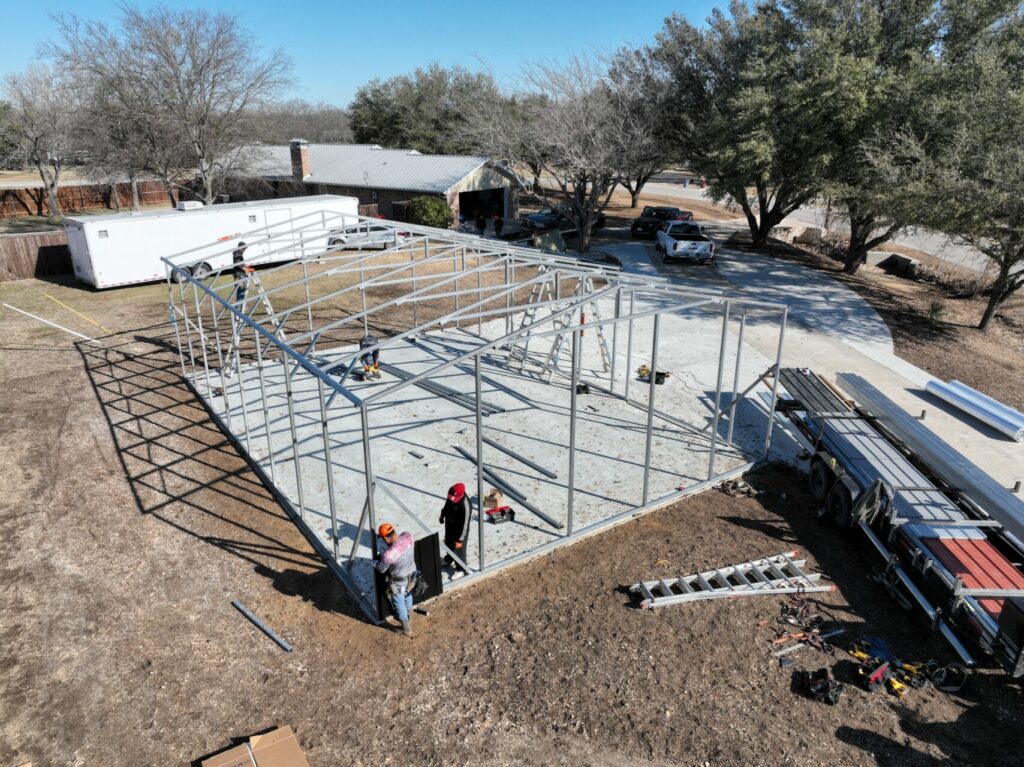 27'9_x40 Tubular Metal Building in Midlothian, Texas, 76065