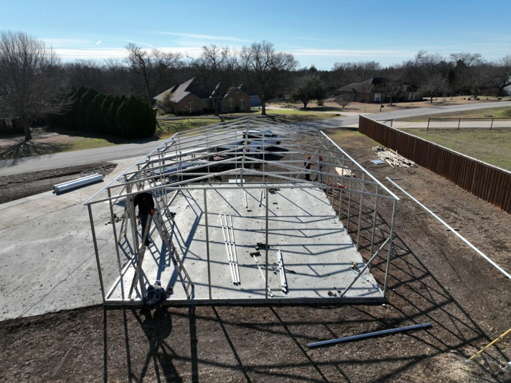 27'9_x40 Tubular Metal Building in Midlothian, Texas, 76065