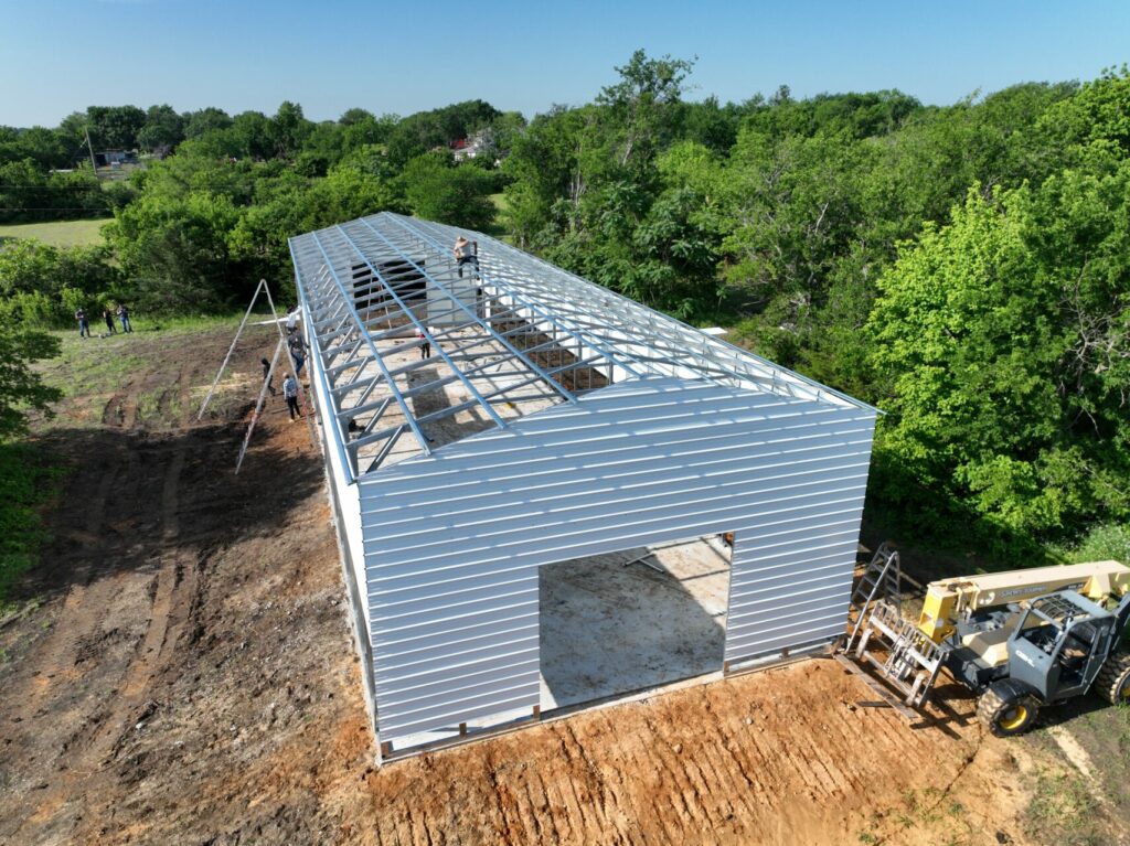 30x100 Tubular Metal Building in Crowley, Texas 776036