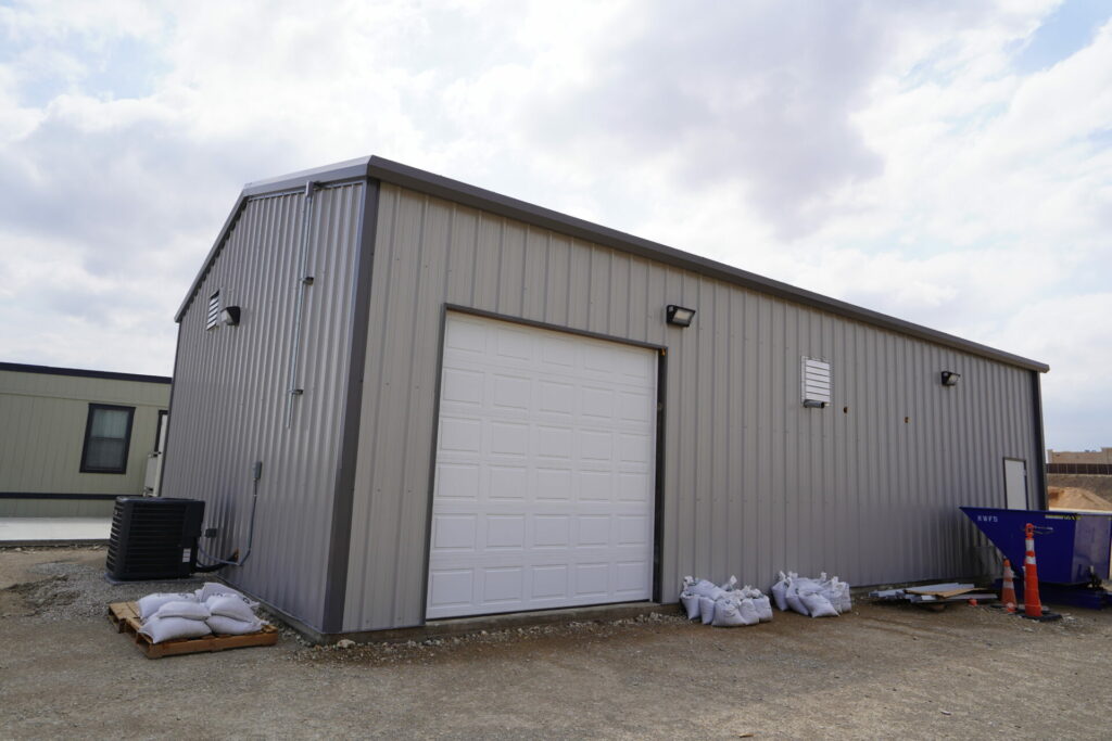 30x50 Red Iron Metal Building in Forth Worth, Texas 76126