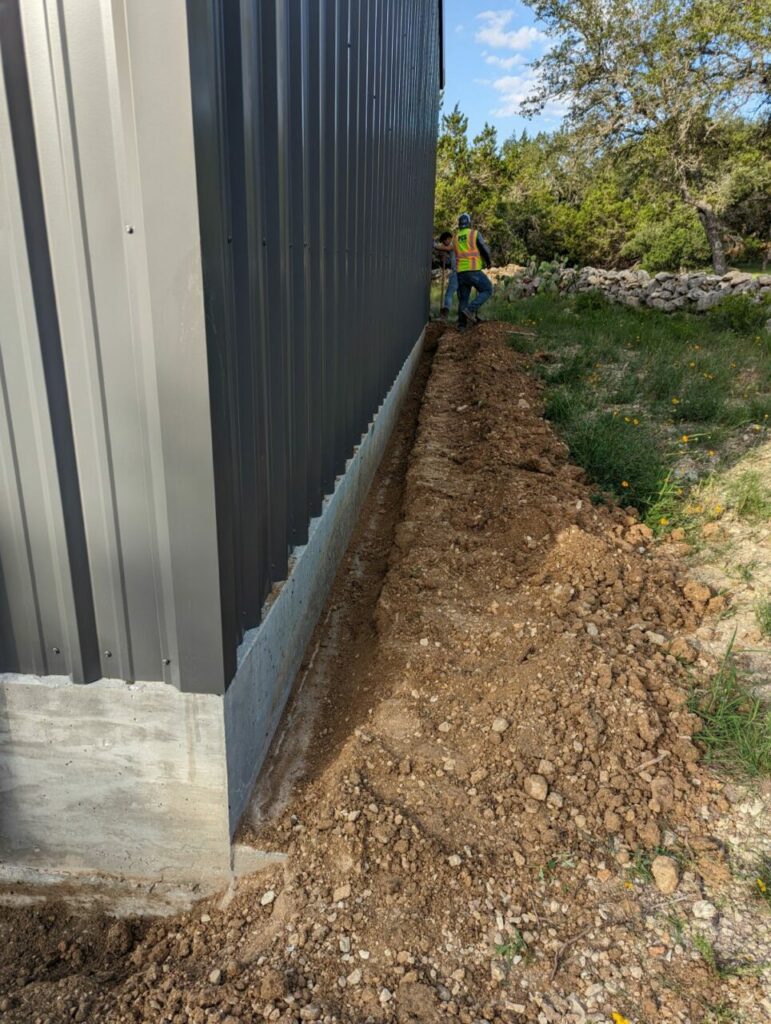 40x60 Red Iron Metal Building in Dripping Springs, Texas 78620