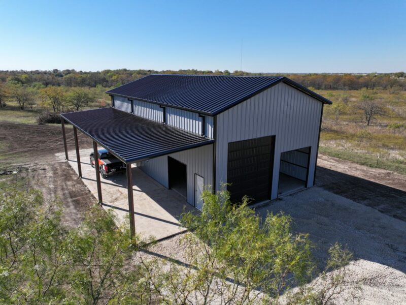 30×55 Red Iron Metal Building in Whitesboro, Texas 76273