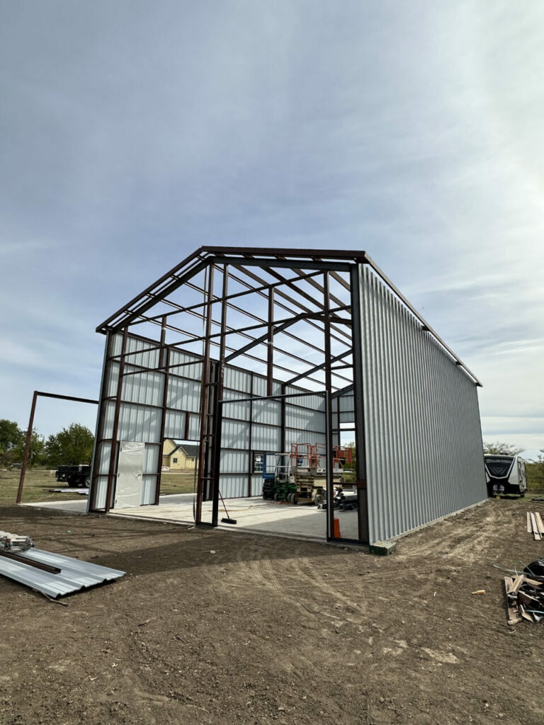 30'x55' Metal Building with Concrete Whitesboro, TX 76273