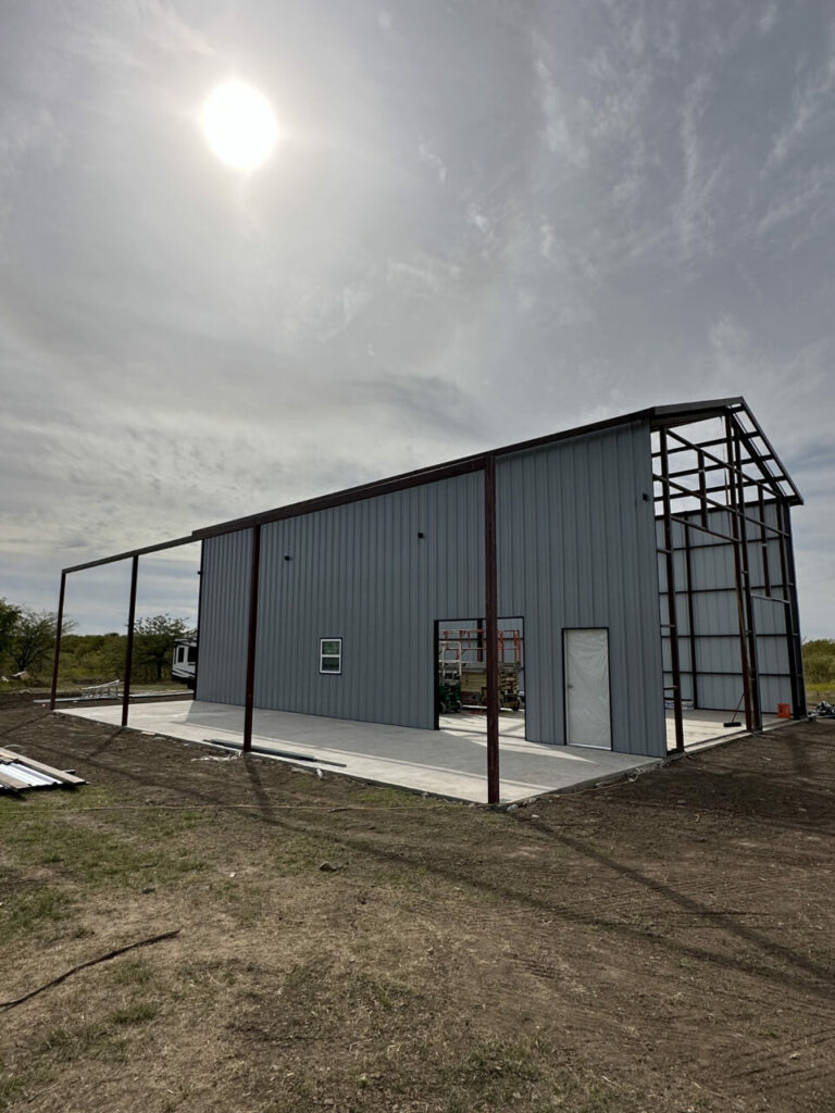 30'x55' Metal Building with Concrete Whitesboro, TX 76273