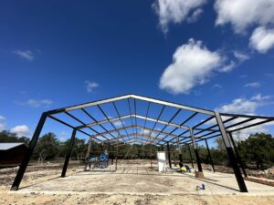 40x80 Full I-Beam Red Iron Metal Building