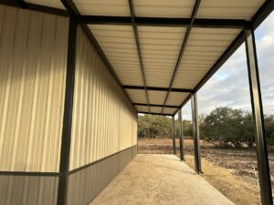 40x80 Full I-Beam Red Iron Metal Building