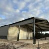 40x80 Full I-Beam Red Iron Metal Building