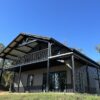 36x55 Black and Grey Red Iron Building