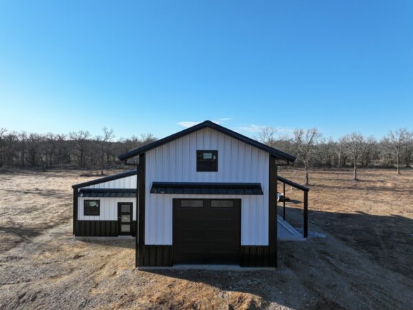 20 x 60 Weld Up Metal Barn in Texas