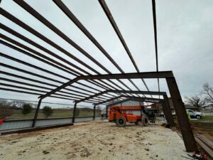 50×80 Weld Up Red Iron Steel Building