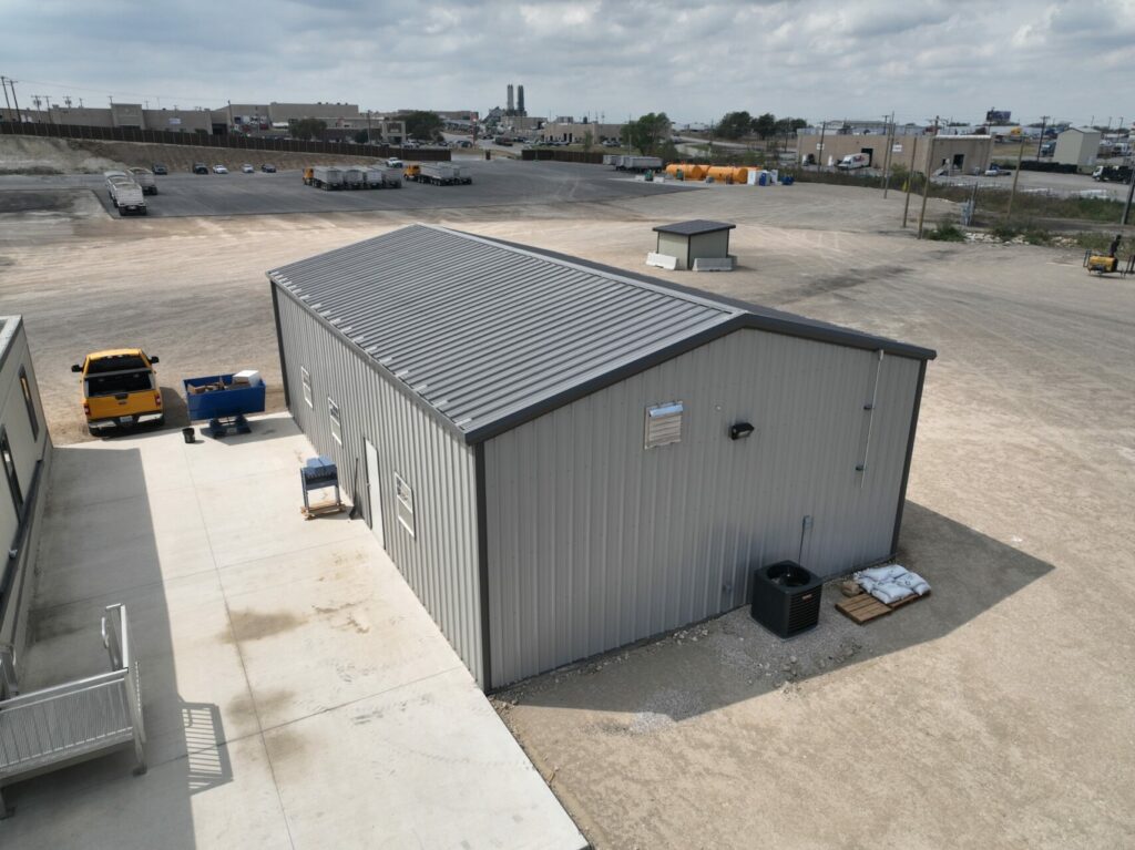 30x50 Engineered Weld Up Red Iron Building