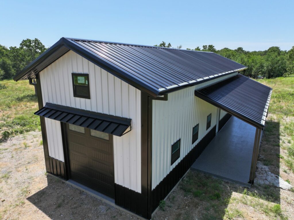 20 x 60 Weld Up Metal Barn in Texas