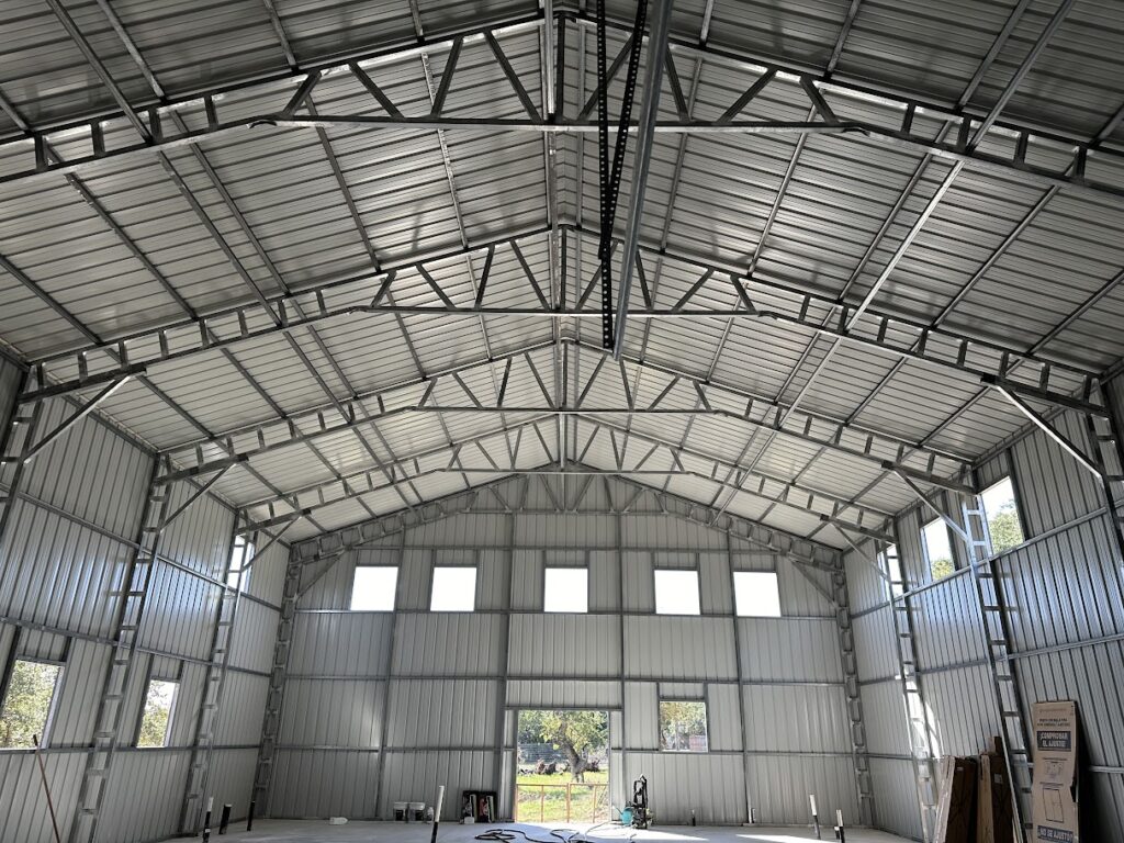 40x60 Tubular Metal Building in Wimberley, Texas